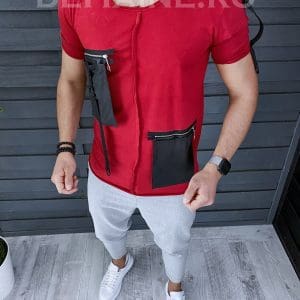 Tricou barbati slim fit asimetric ZR A9270 P10-2.1