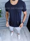 Tricou barbati bleumarin slim fit Vagabond B1966 V4-5.1
