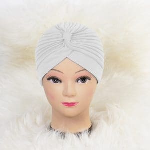 Turban simplu alb Zizi