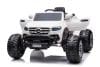 Masinuta electrica Mercedes X-Class Monster Truck 180W 4×4, roti moi, scaun tapitat, culoare Alba