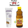 Pachet Masca de Par cu Ginseng si Argan 250ml Viva Natura + Ulei de Ricin 250ml Herbavit