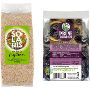 Pachet pentru Tranzitul Intestinal cu Tarate de Psyllium si Prune Uscate fara Samburi