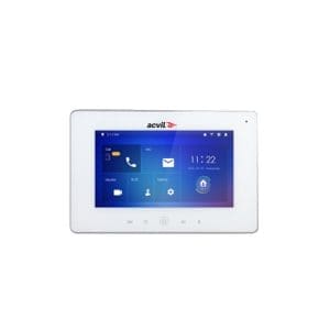 Videointerfon de interior IP WiFi Acvil ACV-5221DW-IP, 7 inch, aparent, slot card, PoE