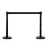 Coloane separeu HOMCOM, otel inox, Ф32x90cm, negru | Aosom RO