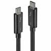 Cablu Thunderbolt 3 T-T 40Gbs 0.5m Negru, Lindy L41555