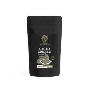 Cacao Criollo Pulbere 100% Naturală, 150g ECO| Golden Flavours