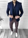 Tinuta barbati smart casual Pantaloni + Camasa + Sacou 10067
