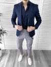 Tinuta barbati smart casual Pantaloni + Camasa + Sacou 10070