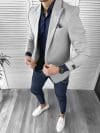 Sacou barbati slim fit gri – vernil10121 E 50-4