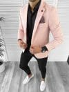 Sacou barbati slim fit roz 10199 E 47-3