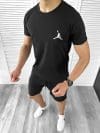 Trening barbati negru pantaloni + tricou 11700 P19-2.2