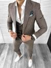 Costum barbati slim fit in sacou + pantaloni + vesta 11705 D3-4.1