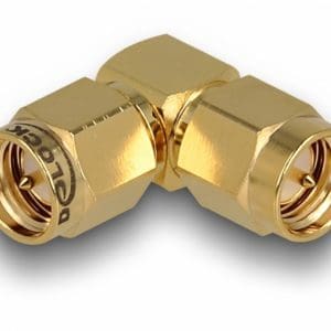 Adaptor SMA Plug la SMA Plug unghi 90 grade, Delock 12020