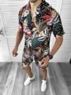 Compleu de vara camasa imprimeu + pantaloni O3-3.3