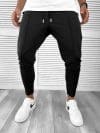 Pantaloni de trening negri conici 12166 Y9-3