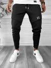 Pantaloni de trening negri conici 12180 105-3