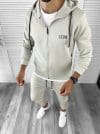Trening barbati slim fit Pantaloni + Hanorac Bej 12181 44-3.1