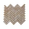 Mozaic Marmura Crema Royal Chevron Polisat, 2.3 x 7.5 cm