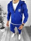 Trening barbati slim fit Pantaloni + Hanorac albastru 12233 I8-5.1 V7