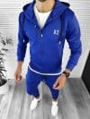 Trening barbati slim fit Pantaloni + Hanorac albastru 12234 O5-5.2*