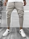 Pantaloni de trening crem conici 12373 Z32-4