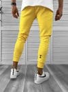 Pantaloni de trening galbeni silon conici 12379 40-4.3