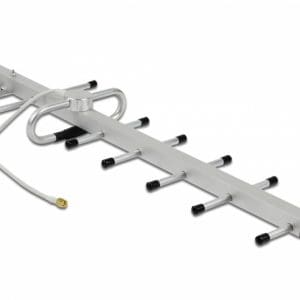 Antena exterior Yagi (Lora) LPWAN 806 – 896 MHz SMA plug 10dBi fixa directionala, Delock 12569