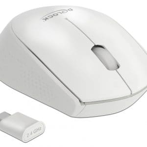 Mouse mini optic wireless USB-C Alb, Delock 12668