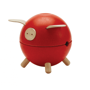 Pusculita – Piggy Bank – Rosu | Plan Toys