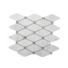 Mozaic Marmura White & Grey Melia Polisata, 24.5 x 26.5 cm