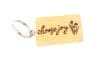 Breloc din lemn reciclat „Choose joy” | Deco Sara’s Handmade