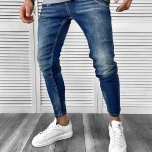 Blugi barbati conici albastri 1640 G3-G4 / 3