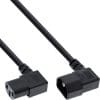 Cablu prelungitor C13 la C14 unghi 90 grade 5m Negru, InLine 16650A