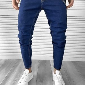 Blugi barbati conici albastri 1690 H7-6