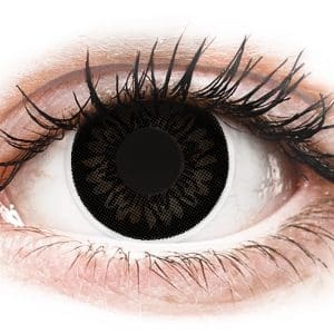 Lentile de contact colorate ColourVUE BigEyes Dolly Black – cu dioptrie (2 lentile)