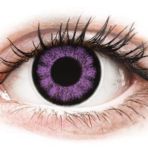 Lentile de contact colorate ColourVUE BigEyes Ultra Violet – fără dioptrie (2 lentile)