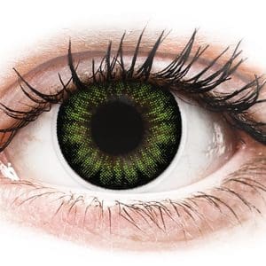Lentile de contact colorate ColourVUE BigEyes Party Green – fără dioptrie (2 lentile)