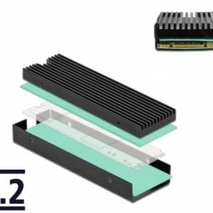 Radiator pentru M.2 SSD 2280, Delock 18353