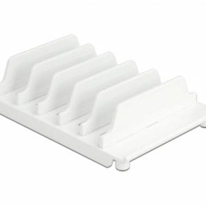 Suport pentru 6 tablete / smartphone Alb, Delock 18365