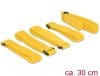 Set 5 bucati cureluse cu arici galbene 300 mm x 20 mm, Delock 18708