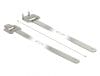 Set 10 buc bride din otel reutilizabila cu incuietoare pliabila 400 x 10 mm, Delock 18764