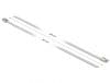 Set 10 buc bride din otel inoxidabil L 300 x W 4.6 mm Albe, Delock 18818