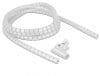Organizator cabluri spiralat 2.5m x 15mm Alb, Delock 18839