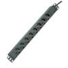 Prelungitor pentru cabinet 19″ PDU C14 la 8 prize Schuko 10A Negru 2m, Roline 19.07.1623