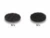 Set 64 buc banda arici autoadeziva 20mm Negru, Delock 19088