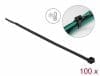 Set 100 buc bride L 380 x W 4.8 mm -40 grade negre, Delock 19227
