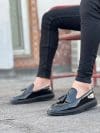 Mocasini barbati negri cu ciucuri B7853 B36 -A36/A7-3