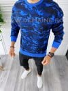 Bluza barbati oversize camuflaj albastra K347 122-3