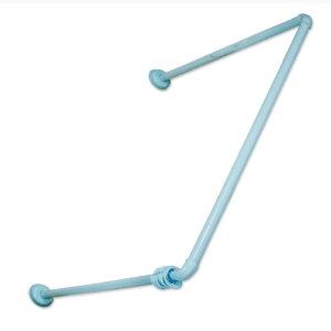 Bara perdea baie colt montabila , 90x90x90cm sau 90×180 cm , bleu
