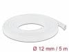 Plasa pentru organizarea cablurilor 5m x 12mm alb, Delock 20694